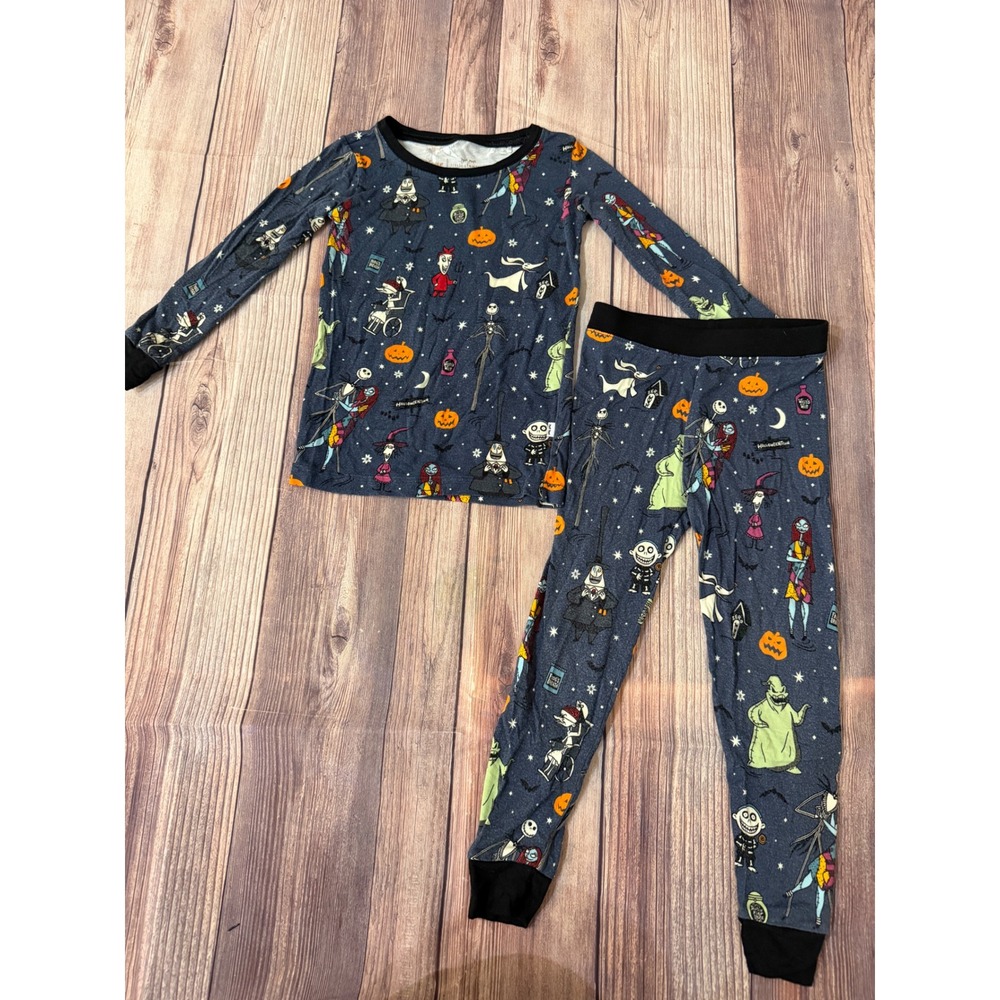 Little Sleepies Disney Nightmare Before Christmas Bamboo Pajama Set 2T Navy SETA